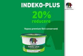 Скидка 20% на самую эффективную интерьерную краску - Indeko-plus.