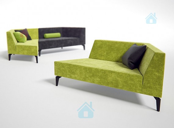 Офисная мягкая мебель: Модульный диван Zig - Zag 01